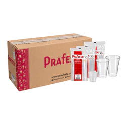 Kit 100 Copos Descartáveis Transparentes com Tampa Bolha 150ml - 200ml - 300ml- Prafesta