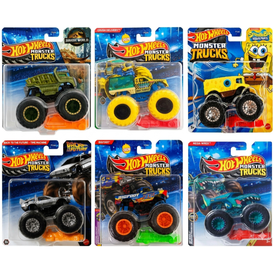 Carrinho/Caminhão Hot Wheels Monster Trucks 2025 Escala 1:64 FYJ44