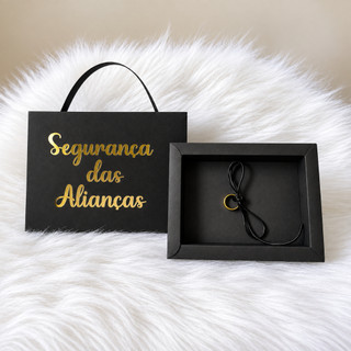 Maleta Segurança das Alianças para Casamento | Porta Alianças Pajem | Caixa para Alianças