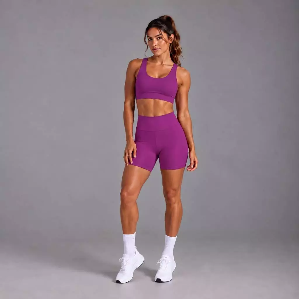 Conjunto Fitness SHORTS e Top de Cintura Alta em Suplex de Alta Durabilidade — imagem 1