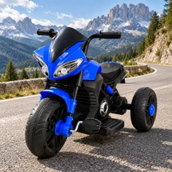 Mini Moto Elétrica Infantil Motinha Triciclo com Luz e Som Bateria 6v Recarregável