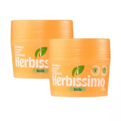 Kit Desodorante Em Creme Antitranspirante Herbíssimo Vanilla 55g (2 unidades)
