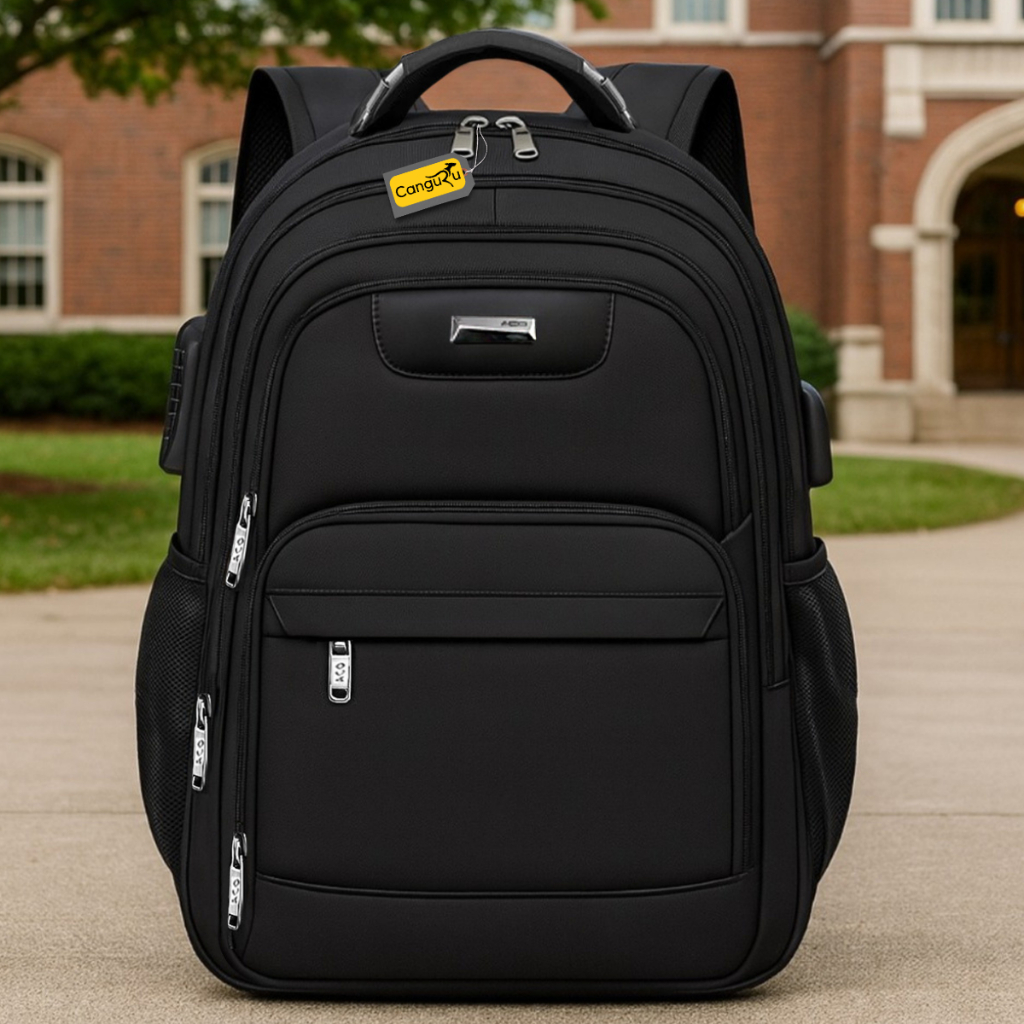 Mochila Notebook Masculina Feminina Cadeado Saída USB/Fone Reforçada Executiva Trabalho Faculdade