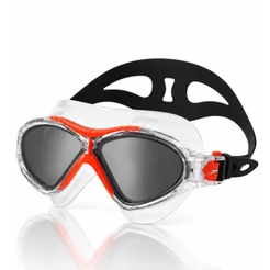 Óculos de natação tipo máscara - Ômega Speedo - LARANJA FUME