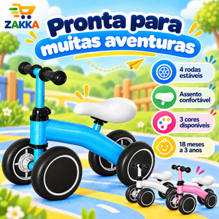Bicicleta de equilíbrio sem pedal para bebês brinquedo infantil 30kg -P14