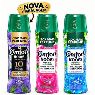 Comfort BOOM Euforia floral 275g + Comfort BOMM explosão de frescos + Bridgerton 275g