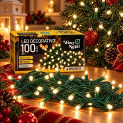 Pisca-pisca 100 Leds Cordão De 9 Metros Decoração 127 Volts