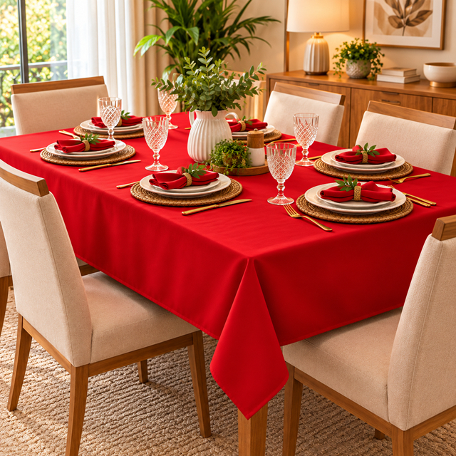 TOALHA DE MESA PARA 4 CADEIRAS 1,50X1,50 MTS TECIDO OXFORD PROMOÇÃO