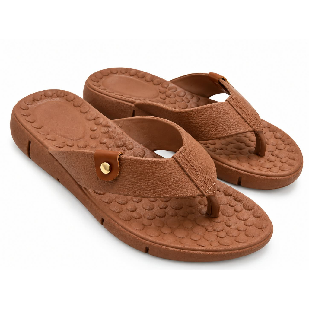 Sandália Chinelo Ortopédico  Feminina Casual anatômica com Palmilha Massageadora Confortável -5852