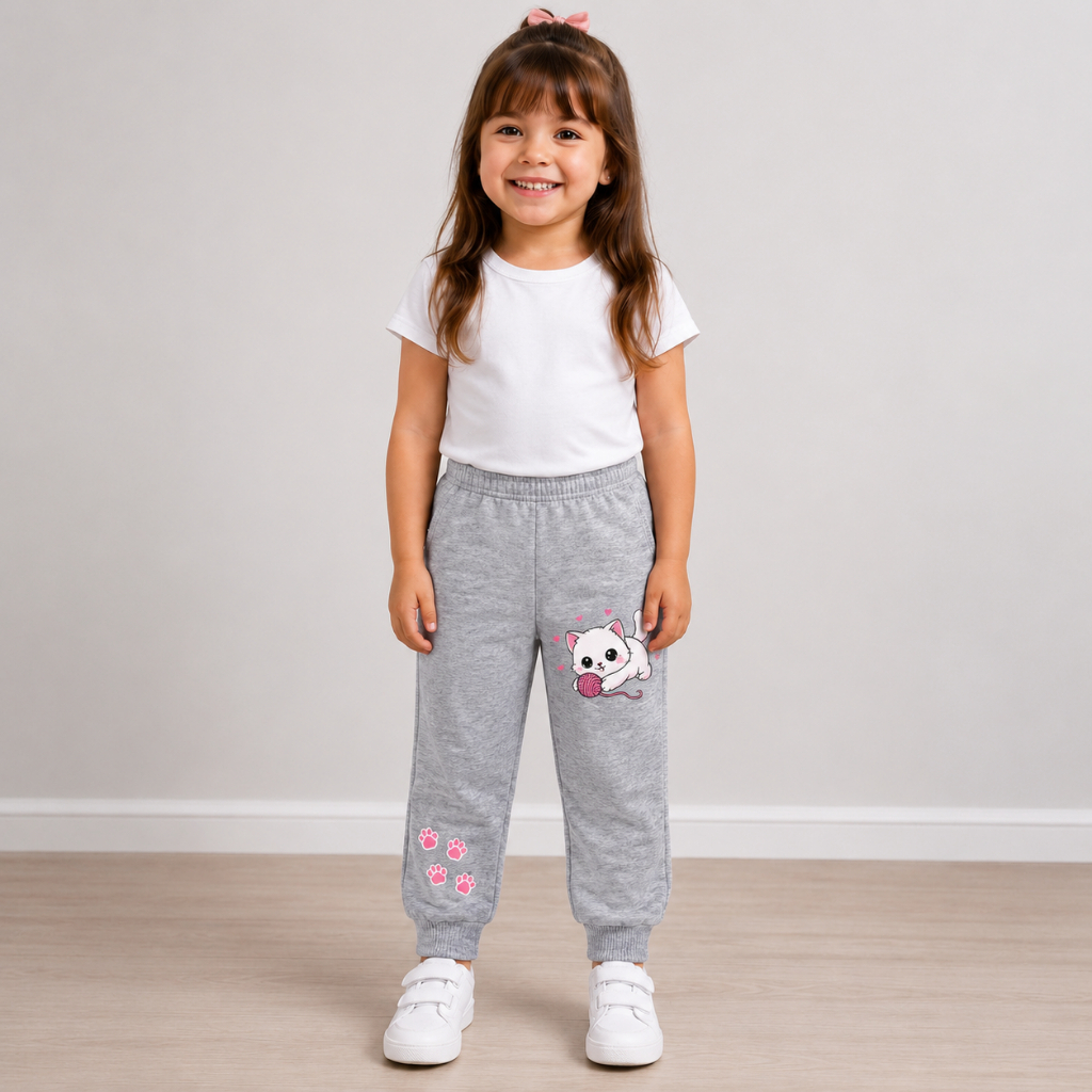 Kit 3 Calça Moletom Infantil Menina flanelada — imagem 2 de 2