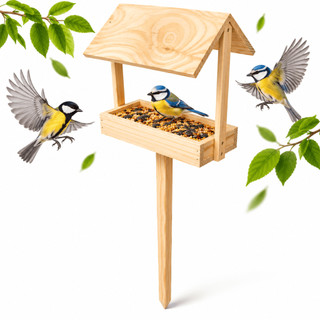 Comedouro de Pássaros Livres Silvestres Alimentador de Aves Canário da Terra Curió Coleirinho