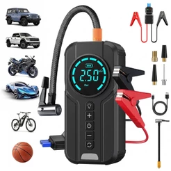 Bomba De Ar Auxiliador de Partida De Carro 4 Em 1 Multifuncional Compressor Power Bank CASABEAUTY