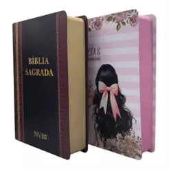 Kit 2 Bíblias Tamanho Grande NVI Capa dura