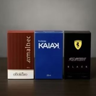 kit 03 perfumes 100mls masculino maravilhosos vidros
