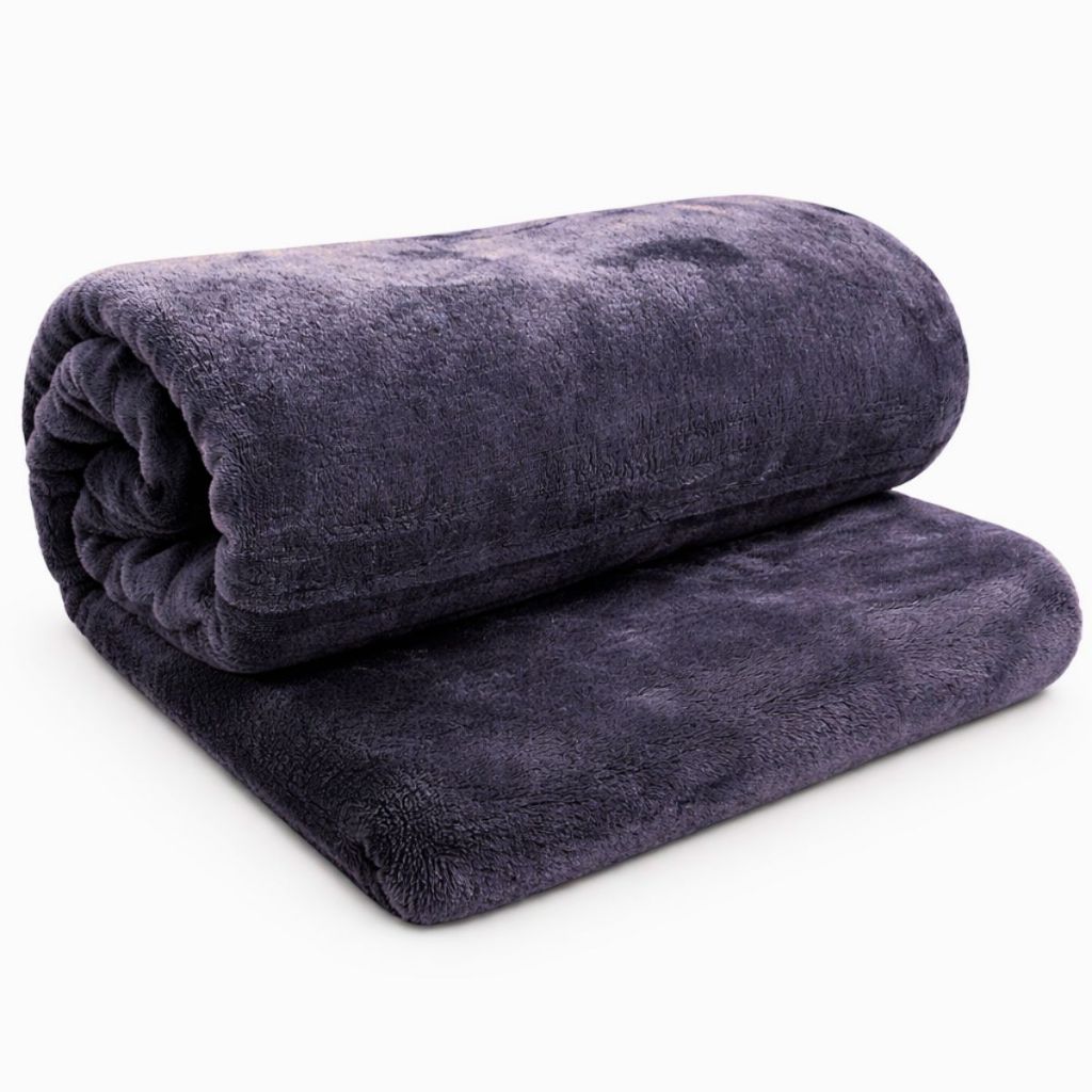 Coberta Cobertor Manta Mantinha Casal Soft Macia Toque Veludo Edredom Grossa Basica Cinza Fleece