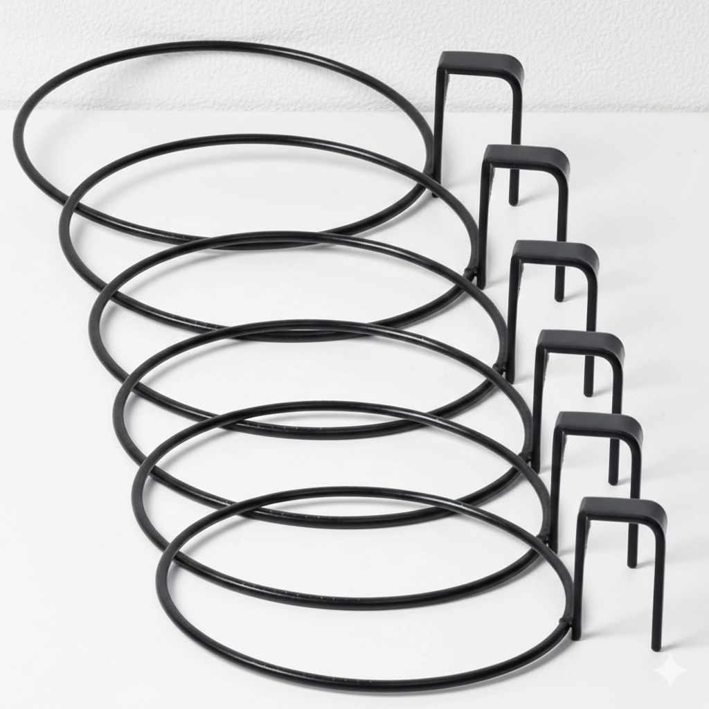 6 Suportes 11 cm Vaso Pendurar Parele Planta Aço Redondo - Atacado em Oferta na Shopee