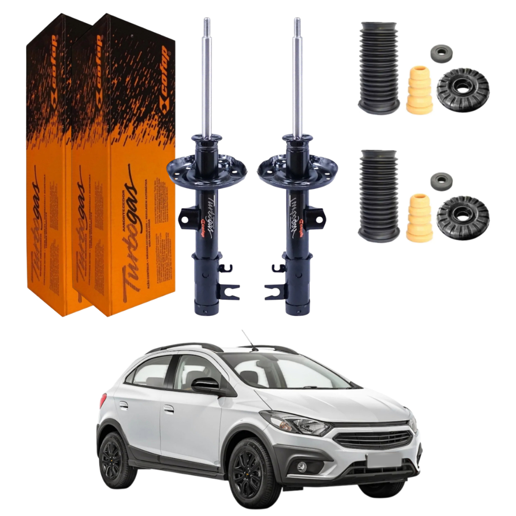 PAR AMORTECEDOR DIANTEIRO ONIX ACTIV 2016 A 2019 COFAP + KIT