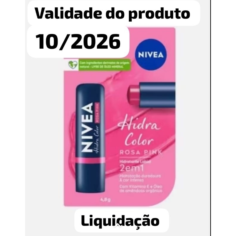 Protetor Labial 2 em 1 Hidra Color Rosa Pink 4,8g