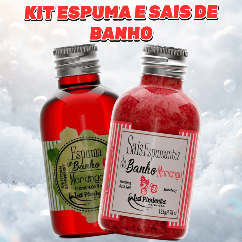 SAIS E ESPUMA DE BANHO BANHO PREMIUM SPA MORANHO E TUTTI FRUTTI LA PIMIENTA