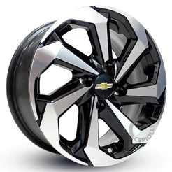 4 Rodas Liga Leve Tarantula Aro 14 4x100 Gm Chevrolet Celta Onix Prisma Montana Preto Diamantado K71
