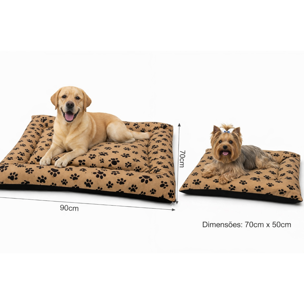 Colchonete * CAMA * Pet Para cachorros 90x70 e70x50 Vai Com sistema para  retira os refis da Caminha
