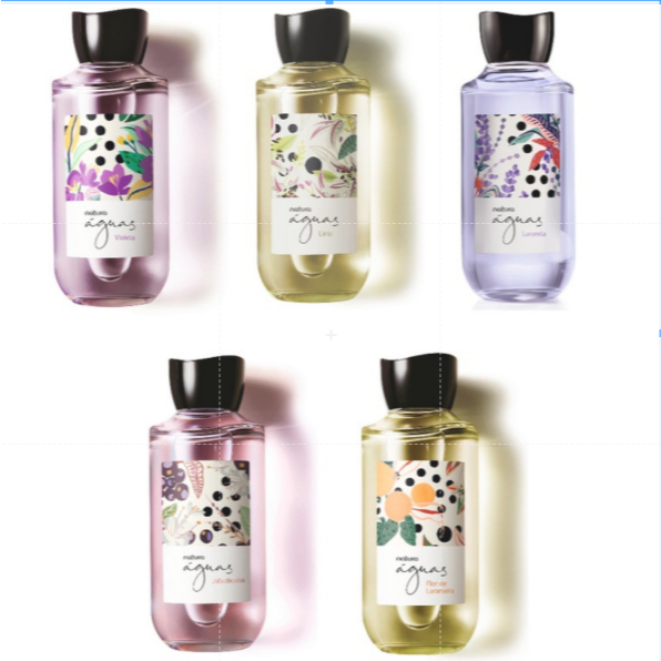 Natura Águas Colônia - 170ml Lavanda, Laranjeira, Violeta, Jabuticaba