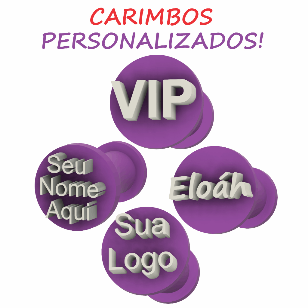 Carimbo Personalizado para Brigadeiro Docinho com Nome e Desenho em Oferta na Shopee