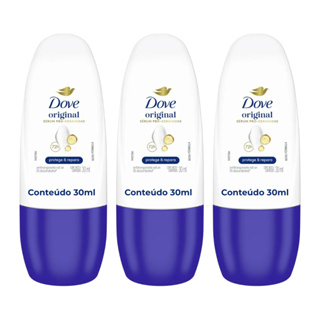 Kit 03un Desodorante Antitranspirante Roll-On Dove Original 72h 30ml em Oferta na Shopee