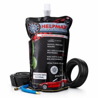 Selante De Pneu Anti furo Motocicleta e Carro 500ml - C/ Câmara ou Sem - Não Afeta Balanceamento em Oferta na Shopee