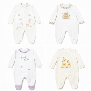 Macacão Bebê  Manga Longa com  Bordado Saida de Maternidade - P ao G em Oferta na Shopee