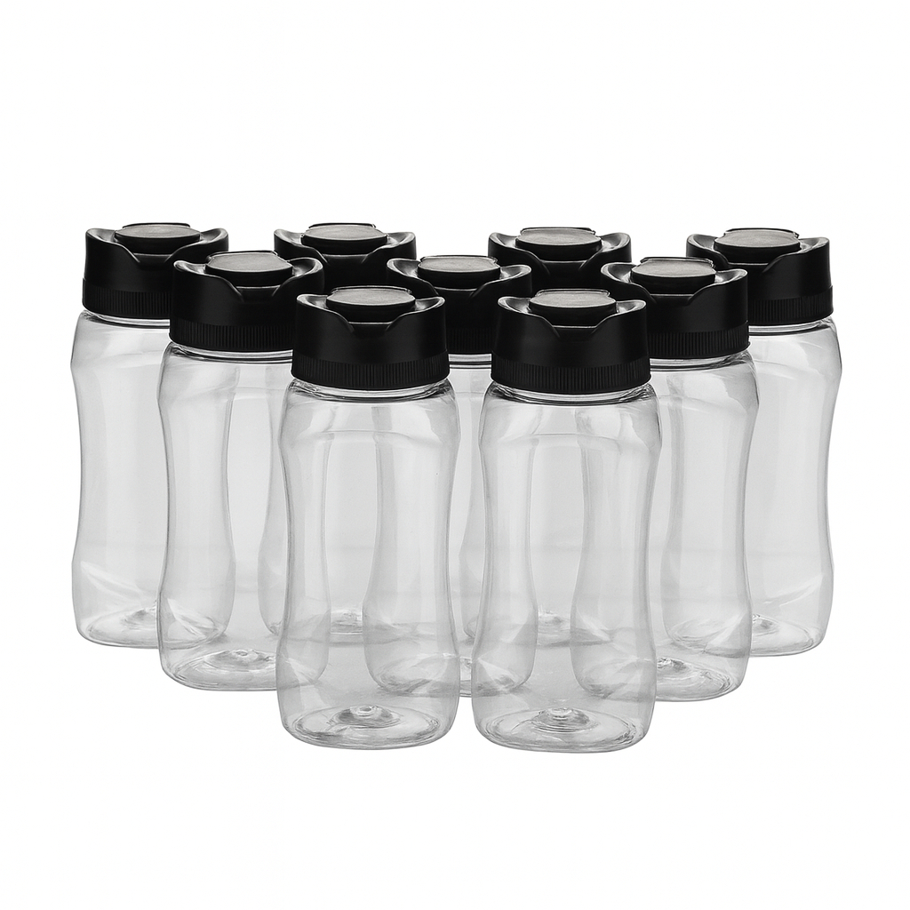 Kit 50 Bisnaga 380ml para Molhos Ketchup Maionese Hamburgueria Pizzaria Padaria Restaurante Bar