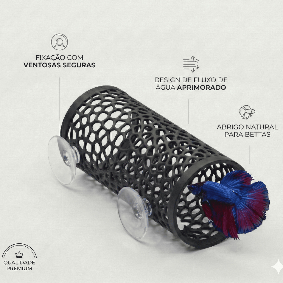 Esconderijo Tunel Toca Flutuante ideal para Bettas Aquário I Cama Folha Descanso Decoração em Oferta na Shopee