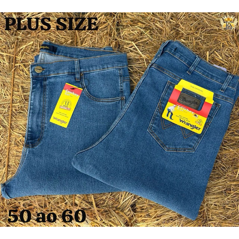 Calça Jeans Masculina Plus Size Com Elastano 50 ao 60 Wrangler