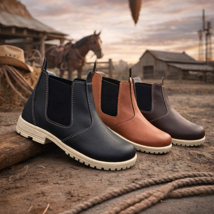 Bota Botinha Jeca Jequinha Caipira festa Junina Infantil para Menino Estilo Botina Country 23 ao 27