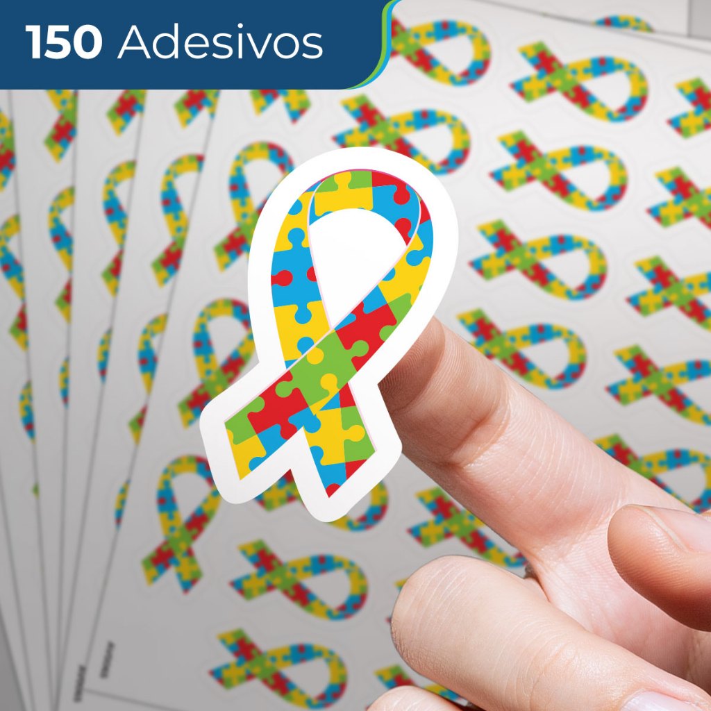 150 Adesivos Autismo Cartela de Adesivos Fita Quebra-cabeça Autismo em Oferta na Shopee