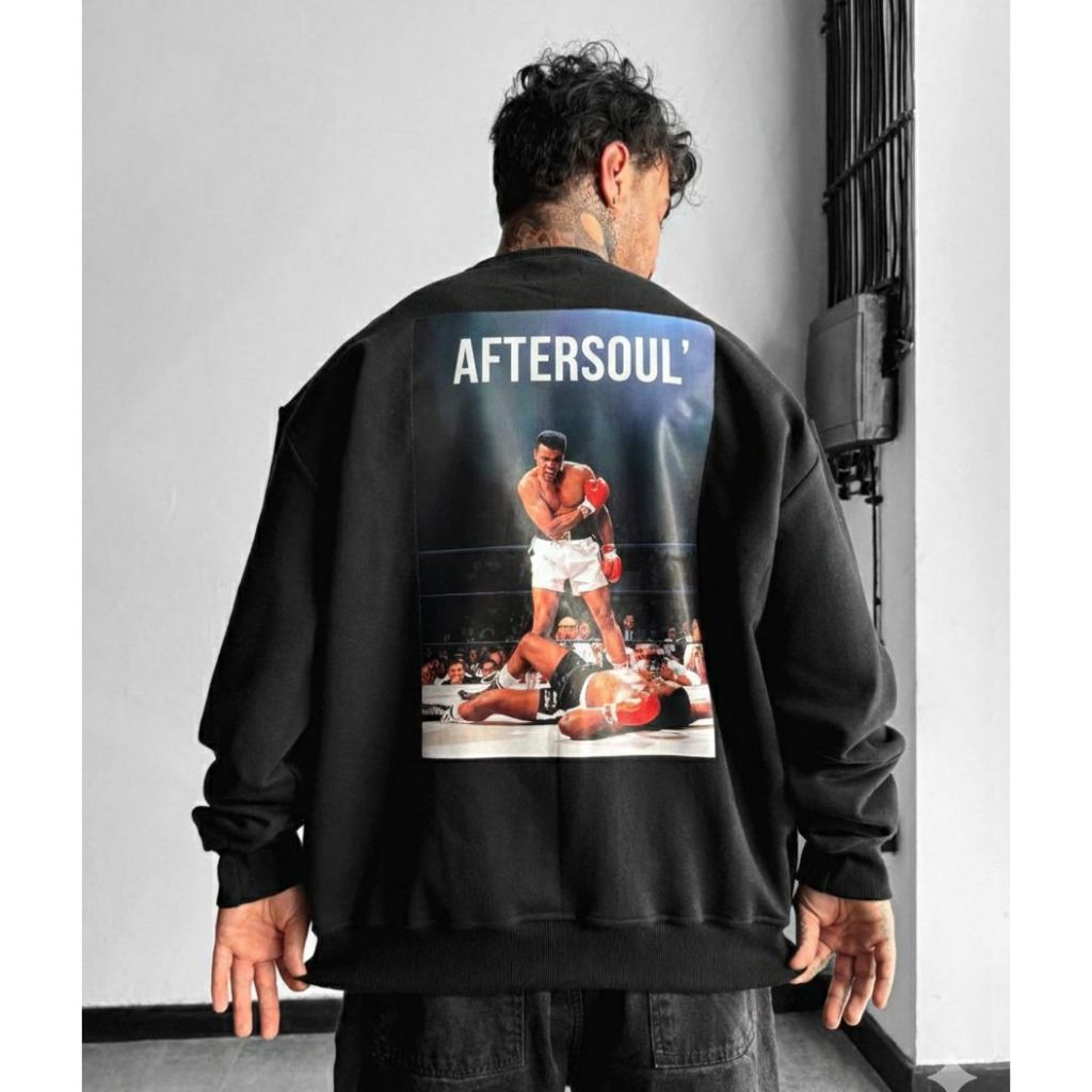 Moletom Careca 3 Cabos Muhamady Knochout Aftersoul Unissex Plus Size P ao G3