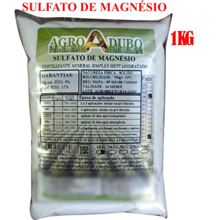 Fertilizante Sulfato De Magnésio 1kg Adubo Ferti Hidroponia em Oferta na Shopee