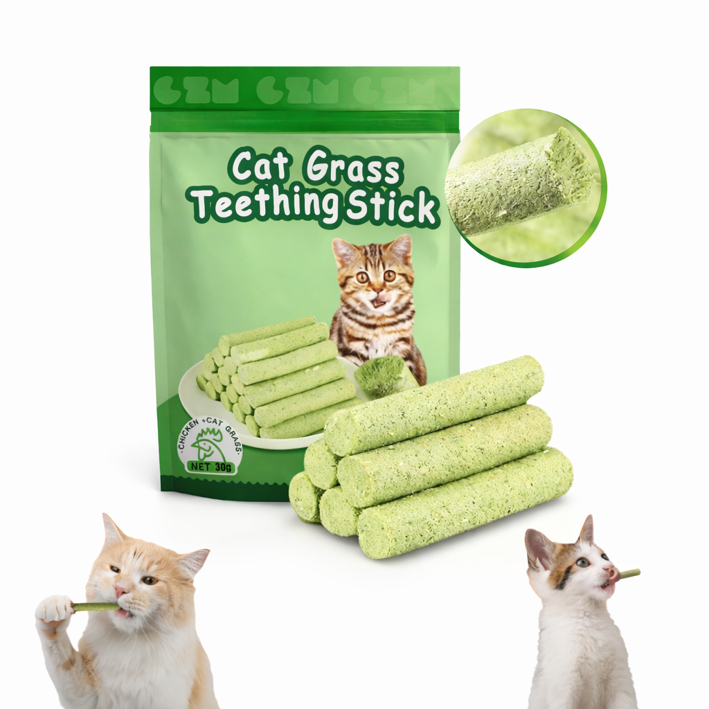 Bastão Palito De Grama Mastigar petisco para Gato eliminaçao de bola de pelos em Oferta na Shopee