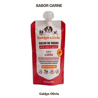 Caldo De Ossos Para Cães e Gatos Carne