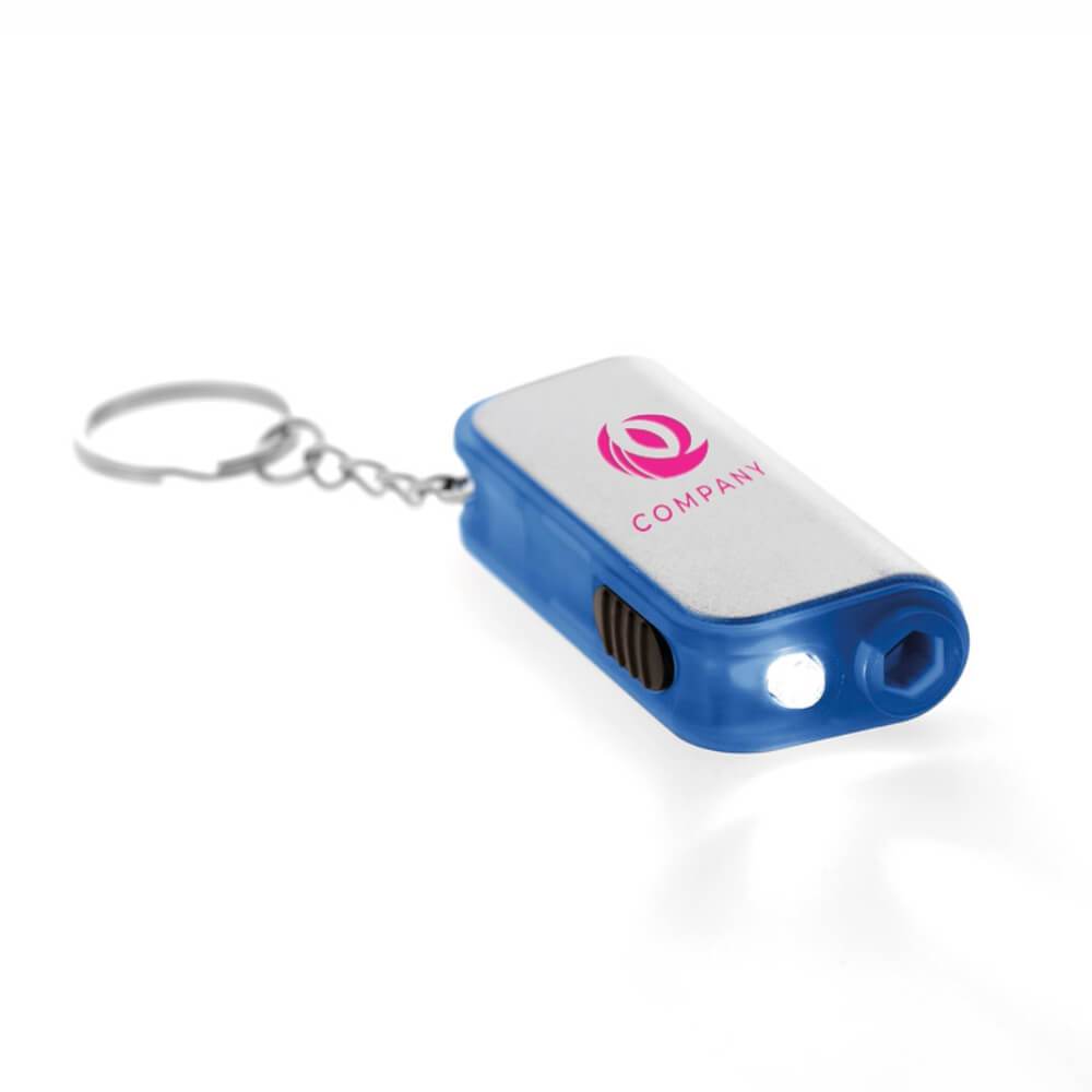 Chaveiro com LED Gobo com Ferramenta – Personalizado 4x0