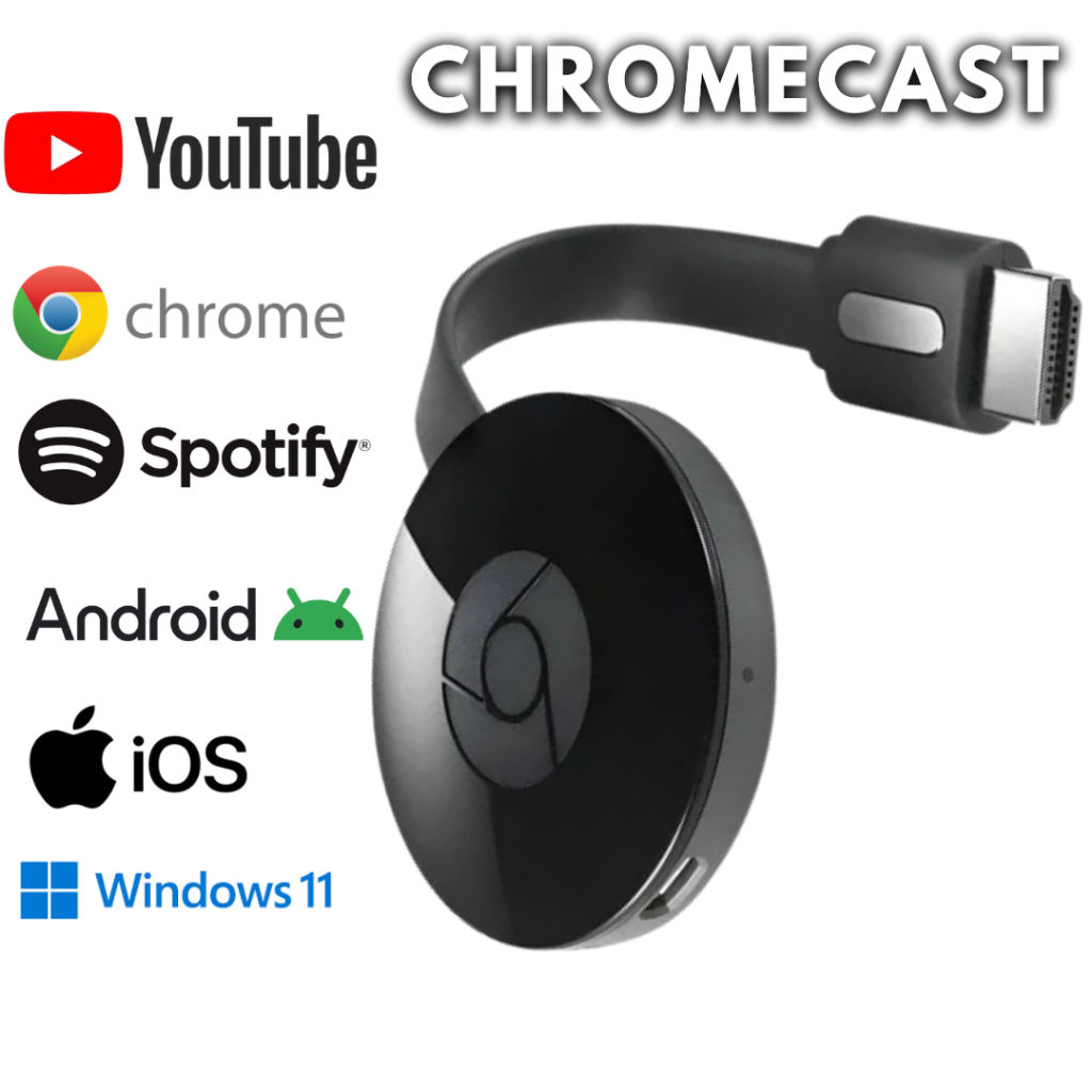 Streaming 4K na TV – Google Chromecast G2 para Vídeos e Apps via Wi-Fi
