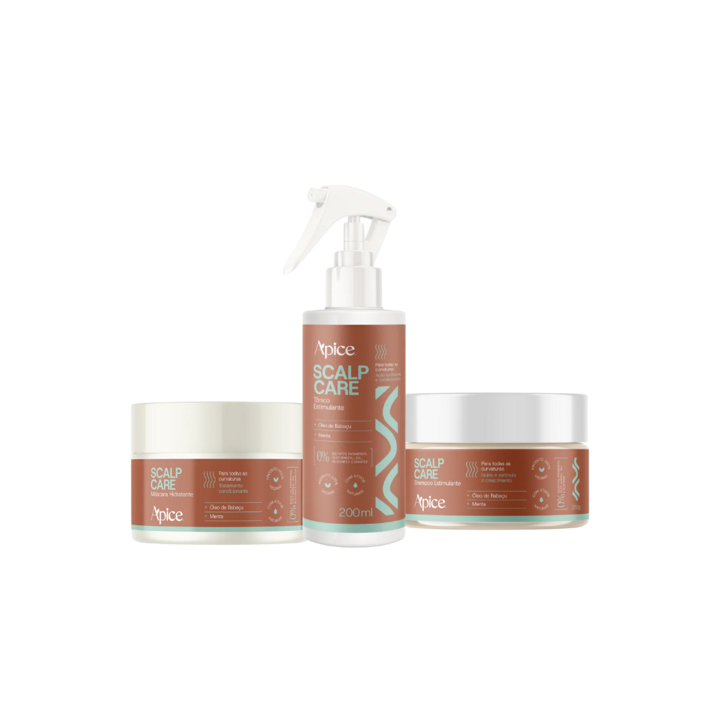 Kit Shampoo em pasta Máscara Tônico SCALP CARE