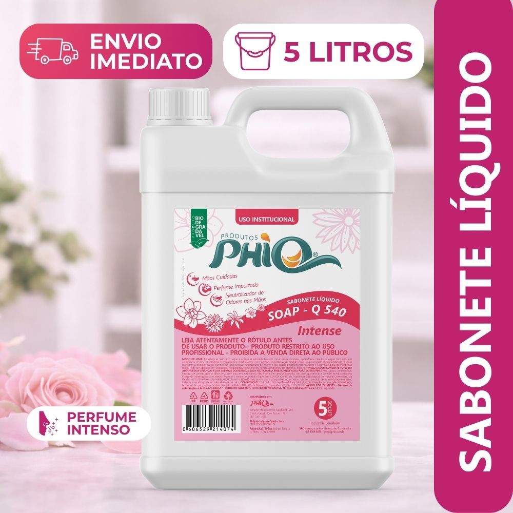Sabonete Liquido 5LT Para Maos e Corpos Perolizado Hidratante Perfume Intenso Perolado Premium
