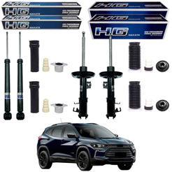 KIT 4 AMORTECEDOR TRACKER 2020 A 2025 NAKATA + KIT