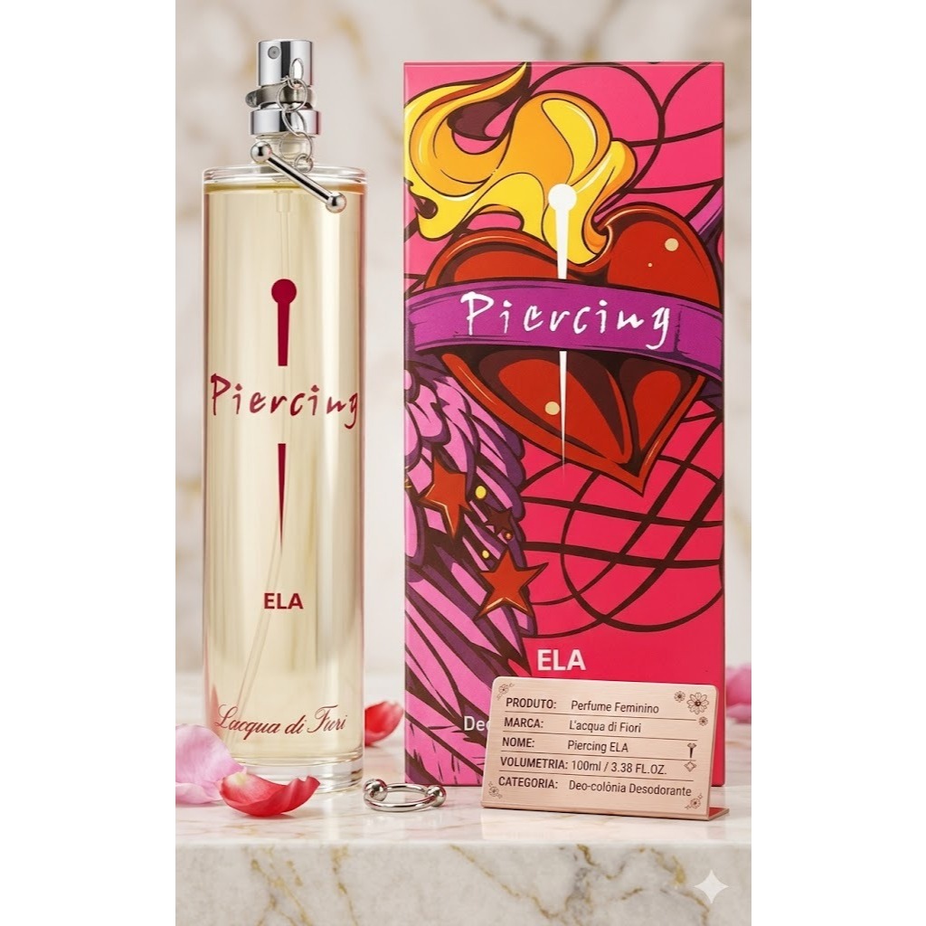 Perfume Piercing Ela L’acqua Di Fiori 100ml Original Lacrado