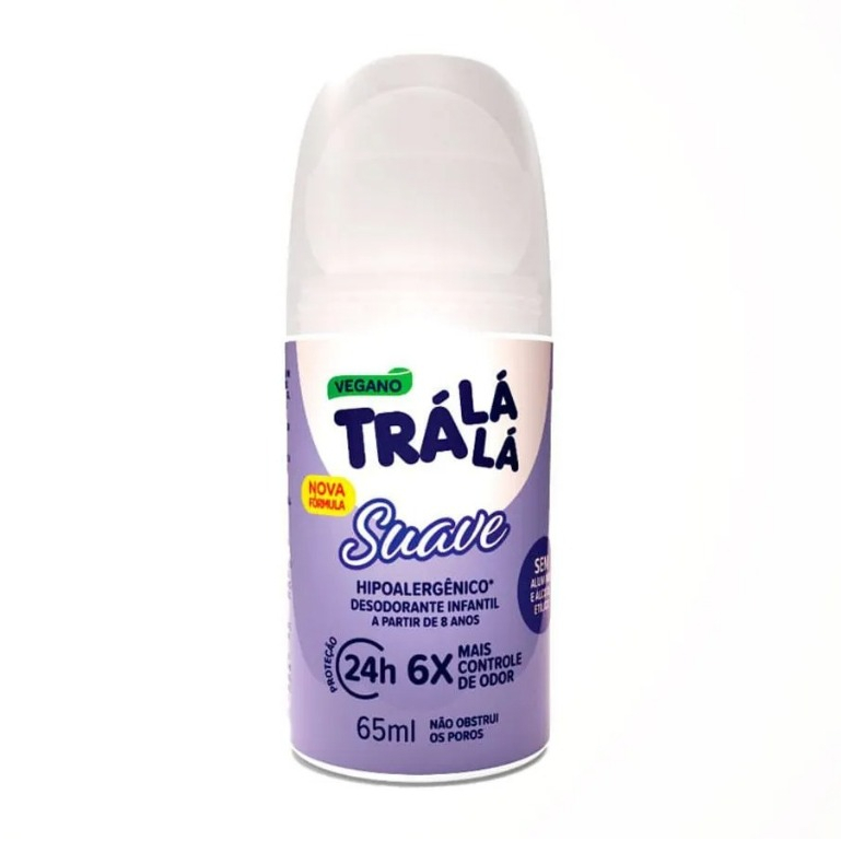 Desodorante Roll-On Infantil Trá Lá Lá Suave 65ml em Oferta na Shopee