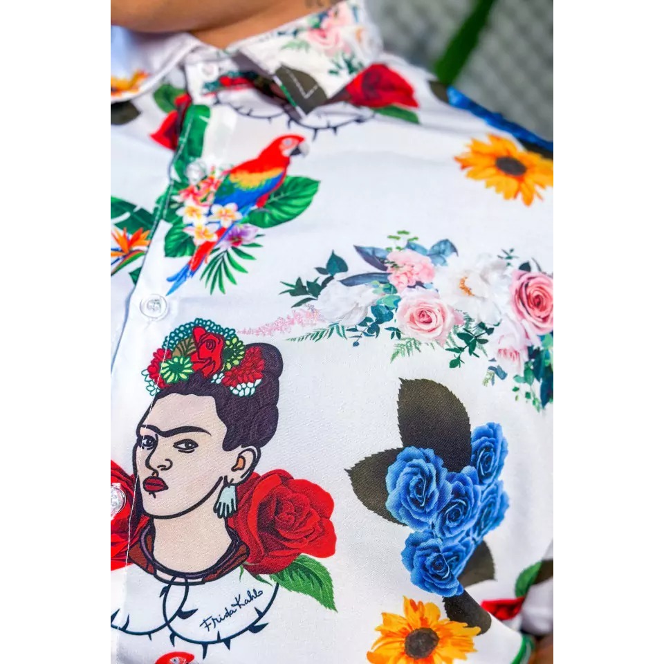 Camisaria de Botão Unissex Frida original Slim& Plus
