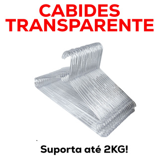 KIT Cabides Acrilico Transparente Adulto Reforçado Envio Imediato! em Oferta na Shopee