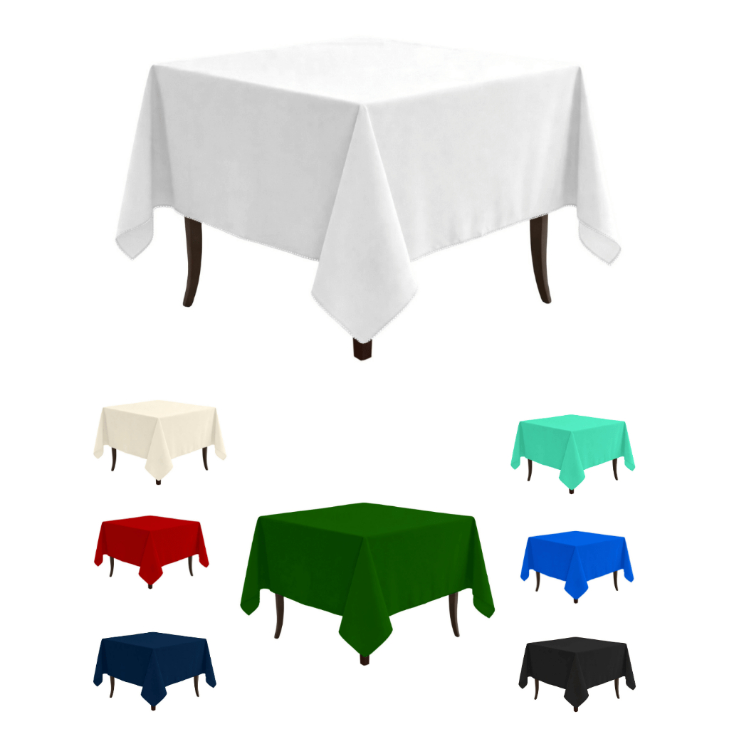 KIT 10 TOALHAS DE MESA OXFORD 1,50 X 1,50 – FESTA BUFFET RESTAURANTE - IDEAL PARA 4 LUGARES