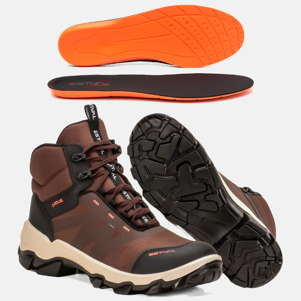 Bota Estival De Segurança Hybrid Future Brown Marrom CA 47843 - Com Palmilha PU